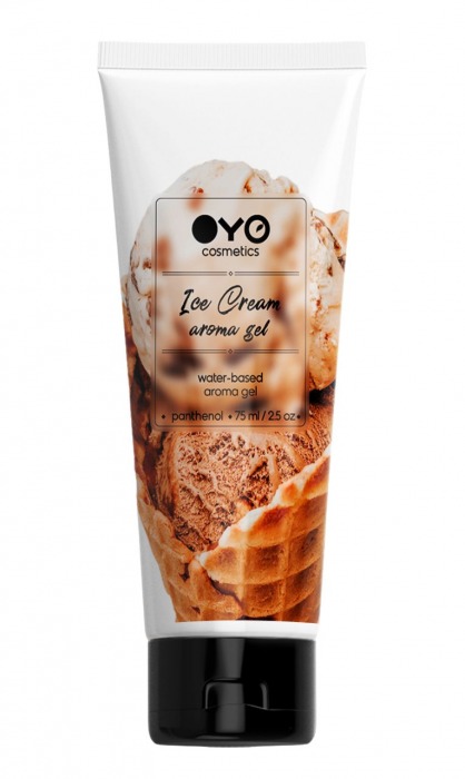 Лубрикант на водной основе OYO Aroma Gel Ice Cream с ароматом пломбира - 75 мл. - OYO - купить с доставкой в Перми