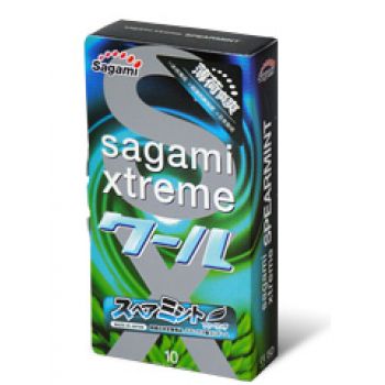 Презервативы Sagami Xtreme Mint с ароматом мяты - 10 шт. - Sagami - купить с доставкой в Перми