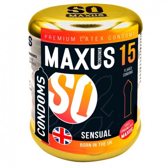 Презервативы анатомической формы Maxus Sensual - 15 шт. - Maxus - купить с доставкой в Перми