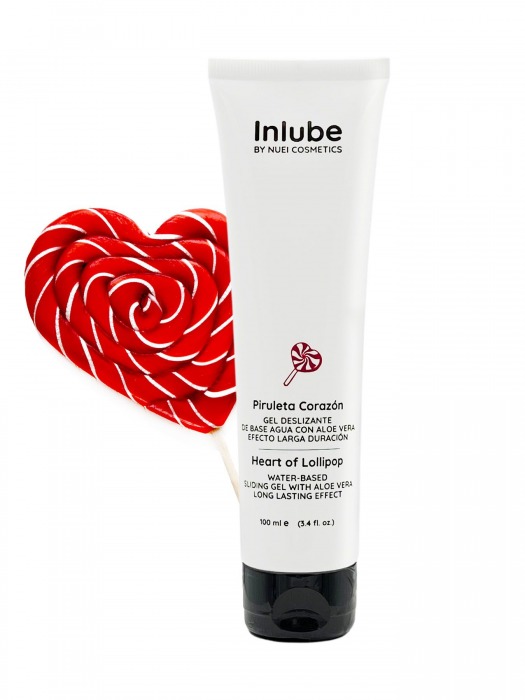 Смазка на водной основе Nuei Inlube Lollipop с алоэ вера и ароматом леденцов - 100 мл. - Nuei cosmetics - купить с доставкой в Перми