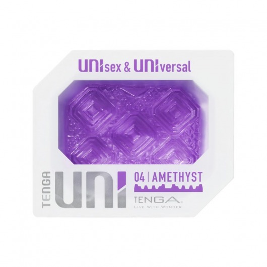 Фиолетовый мастурбатор-стимулятор Tenga Uni Amethyst - Tenga - в Перми купить с доставкой