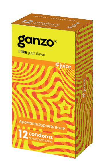 Ароматизированные презервативы Ganzo Juice - 12 шт. - Ganzo - купить с доставкой в Перми