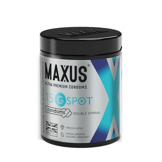 Гладкие презервативы Maxus G spot с двойной спиралью - 15 шт. - Maxus - купить с доставкой в Перми