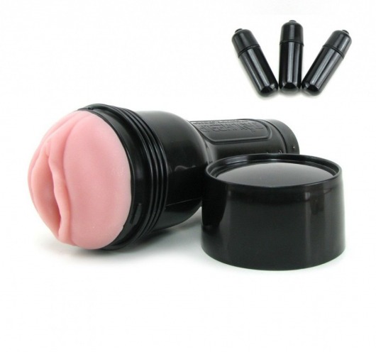 Мастурбатор-вагина Fleshlight - Vibro Pink Lady Touch с вибрацией - Fleshlight - в Перми купить с доставкой