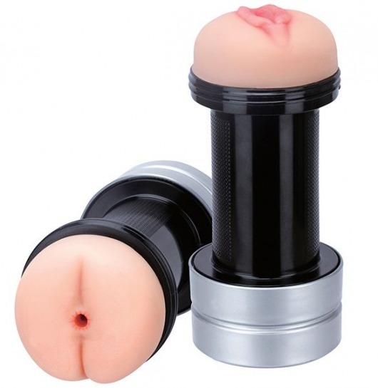 Мастурбатор 2-в-1 REALSTUFF 2 IN 1 HUMMER ANUS   VAGINA: вагина и анус - Dream Toys - в Перми купить с доставкой