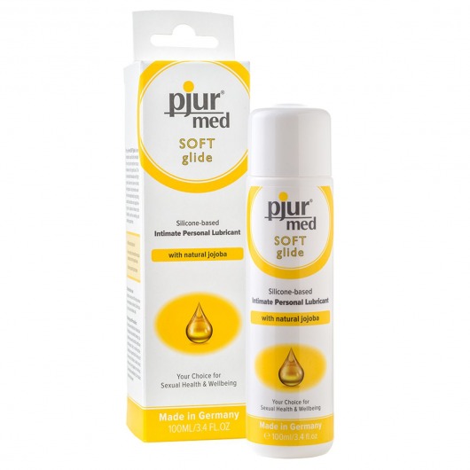 Силиконовый лубрикант с жожоба pjur MED Soft glide - 100 мл. - Pjur - купить с доставкой в Перми