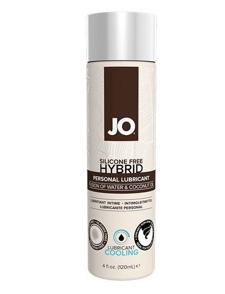 Водно-масляный лубрикант с охлаждающим эффектом JO Silicon free Hybrid Lubricant COOLING - 120 мл. - System JO - купить с доставкой в Перми