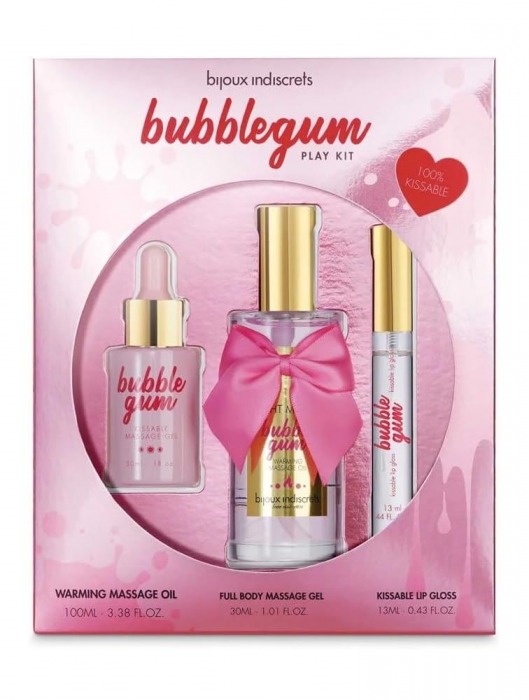 Набор средств для массажа и ласк Bubblegum Play Kit - Bijoux Indiscrets - купить с доставкой в Перми