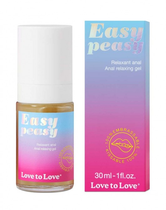 Анальный расслабляющий гель Easy Peasy - 30 мл. - Love to Love - купить с доставкой в Перми