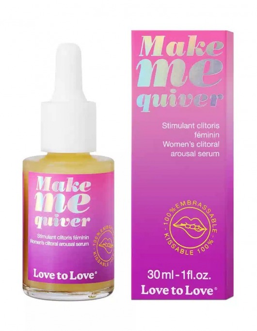 Возбуждающие капли для клитора Make Me Quiver - 30 мл. - Love to Love - купить с доставкой в Перми
