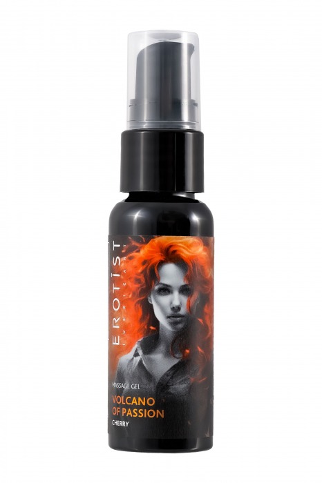 Гель с эффектом вибрации Volcano Of Passion со вкусом вишни - 25 мл. - Erotist Lubricants - купить с доставкой в Перми