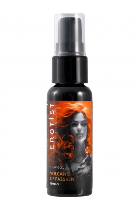 Гель с эффектом вибрации Volcano Of Passion со вкусом манго - 25 мл. - Erotist Lubricants - купить с доставкой в Перми