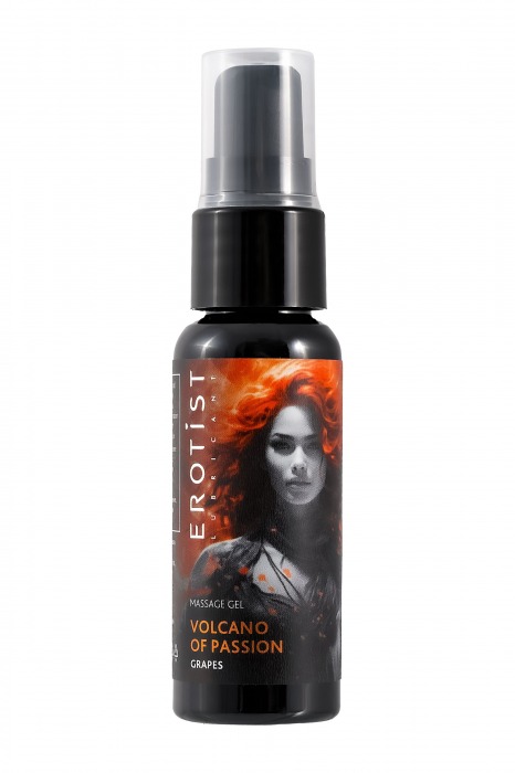 Гель с эффектом вибрации Volcano Of Passion со вкусом винограда - 25 мл. - Erotist Lubricants - купить с доставкой в Перми