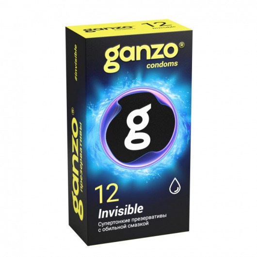 Супертонкие презервативы Ganzo Invisible - 12 шт. - Ganzo - купить с доставкой в Перми