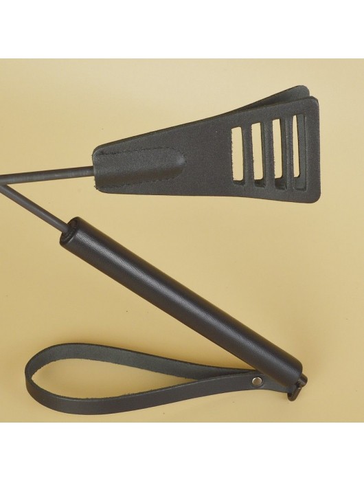 Черный кожаный стек «Сириус» - 60 см. - Sitabella - купить с доставкой в Перми