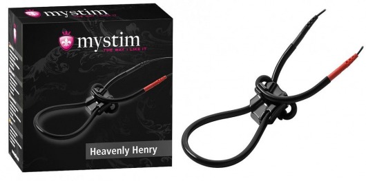 Эрекционное лассо для электростимуляции HEAVENLY HENRY - MyStim - купить с доставкой в Перми