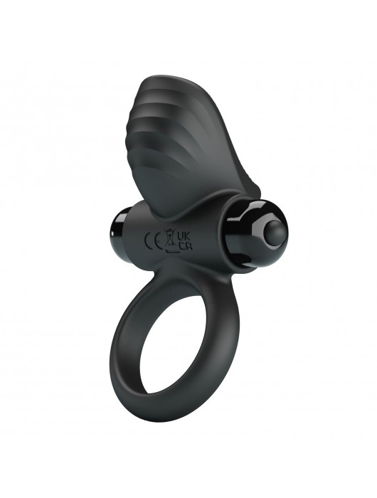 Черное эрекционное кольцо с вибрацией Adrien - Baile - в Перми купить с доставкой