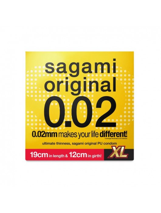 Презерватив увеличенного размера Sagami Original 0.02 XL-size - 1 шт. - Sagami - купить с доставкой в Перми