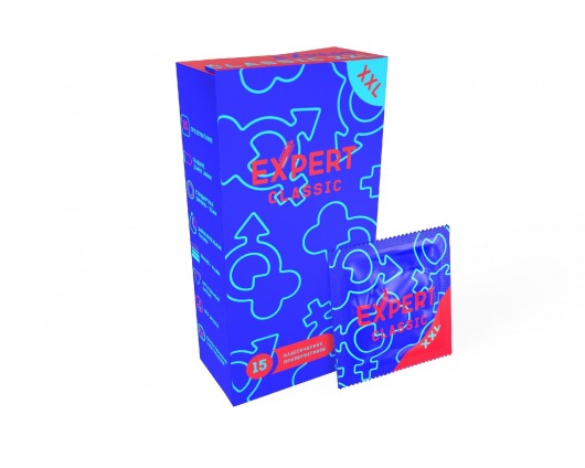 Презервативы увеличенного размера Expert Classic XXL - 15 шт. - Expert - купить с доставкой в Перми