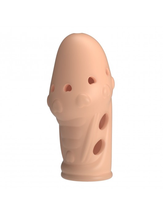 Телесная насадка на пенис Booker - 8 см. - Baile - в Перми купить с доставкой