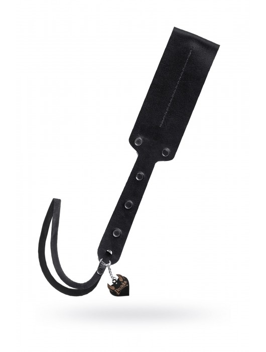 Черный кожаный пэддл - 32 см. - Pecado - купить с доставкой в Перми