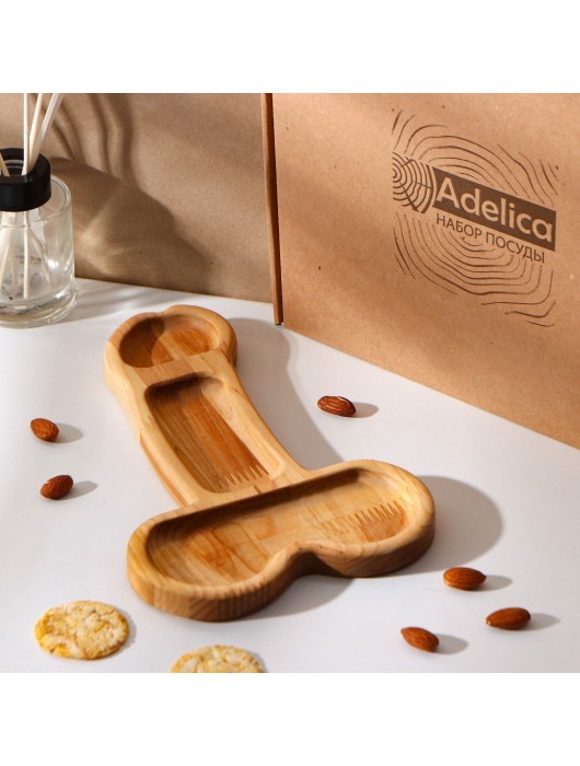 Деревянное блюдо для подачи в форме члена (25 х 16,5 х 1,7 см) - Сима-Ленд - купить с доставкой в Перми