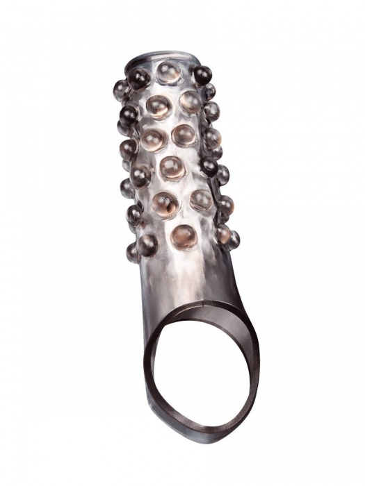 Дымчатая насадка на пенис с выпуклостями - 11 см. - Sex Expert - в Перми купить с доставкой