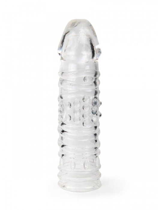 Прозрачная закрытая насадка на пенис - 17 см. - Sex Expert - в Перми купить с доставкой