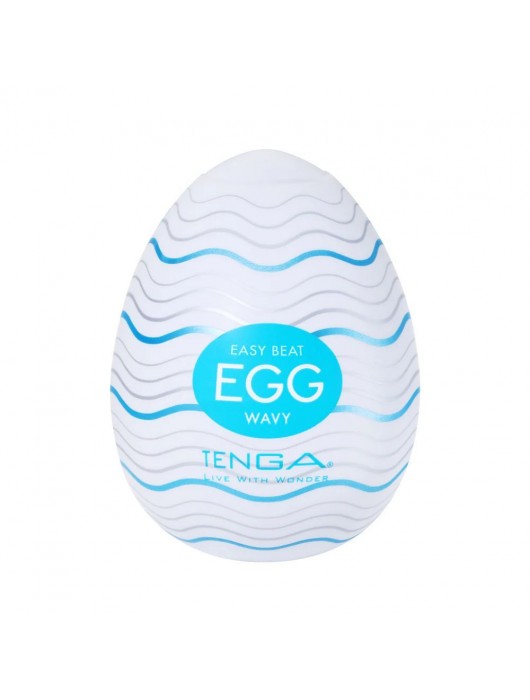 Мастурбатор-яйцо Tenga Egg Wavy - Tenga - в Перми купить с доставкой