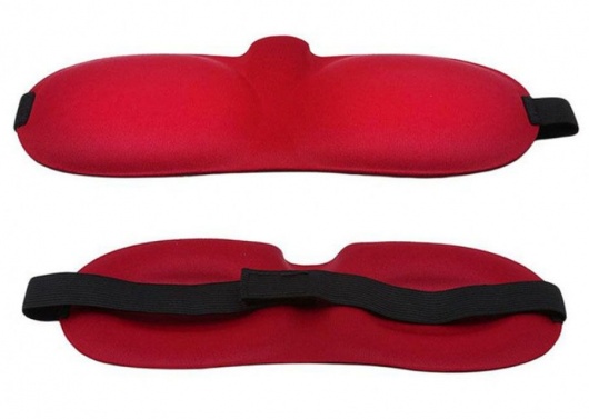 Красная глухая маска на резинке - Sitabella - купить с доставкой в Перми