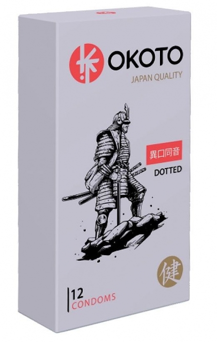 Точечные презервативы OKOTO Dotted - 12 шт. - Sitabella - купить с доставкой в Перми