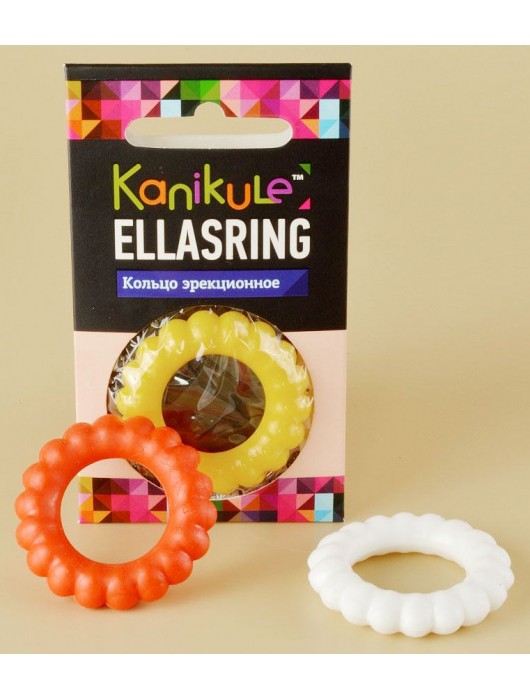 Цветное рельефное эрекционное кольцо Ellasring - Sitabella - в Перми купить с доставкой