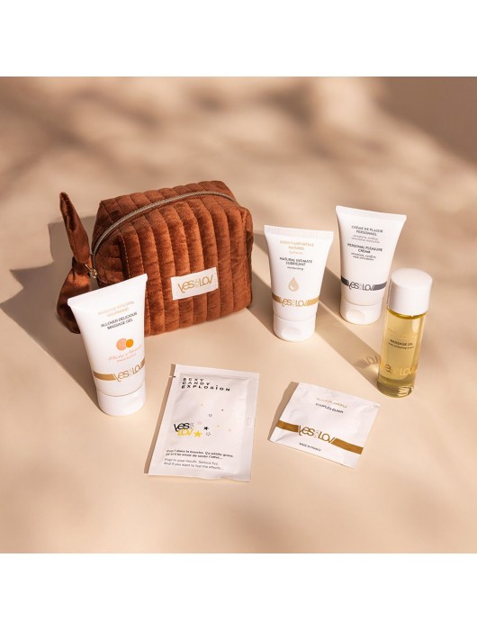 Набор YESforLOV La Trousse Enchantée в коричневой косметичке - YESforLOV - купить с доставкой в Перми