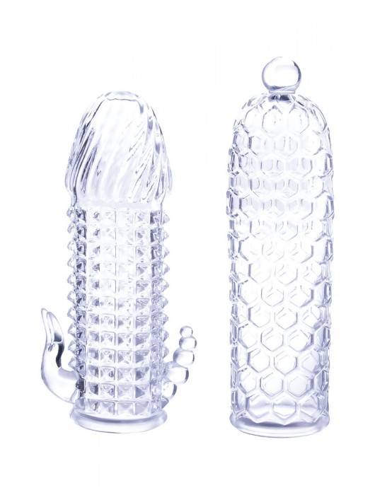 Набор из 2 прозрачных насадок на член Seductive Tickler Sleeves Set - NMC - в Перми купить с доставкой