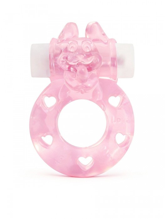 Розовое эрекционное виброкольцо в форме зайчика - 1137 - в Перми купить с доставкой