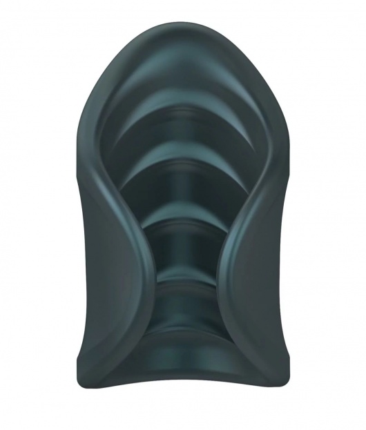 Серый сквозной мастурбатор с вибрацией Manwan Starter - Manwan - в Перми купить с доставкой