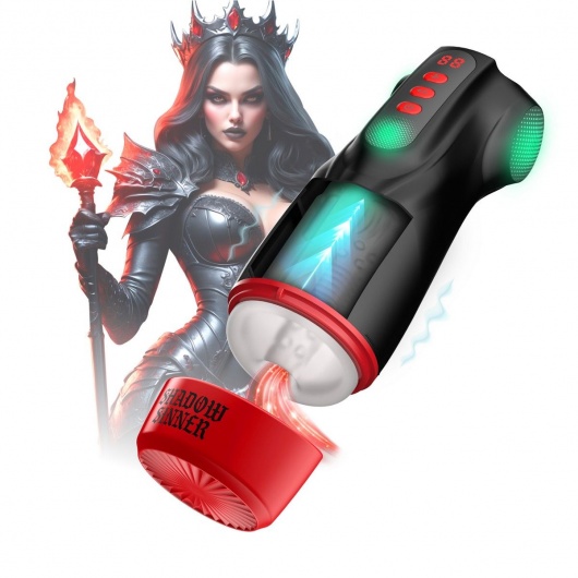 Интерактивный мастурбатор Raven с вакуумом, вибрацией и подсветкой - Shots Media BV - в Перми купить с доставкой