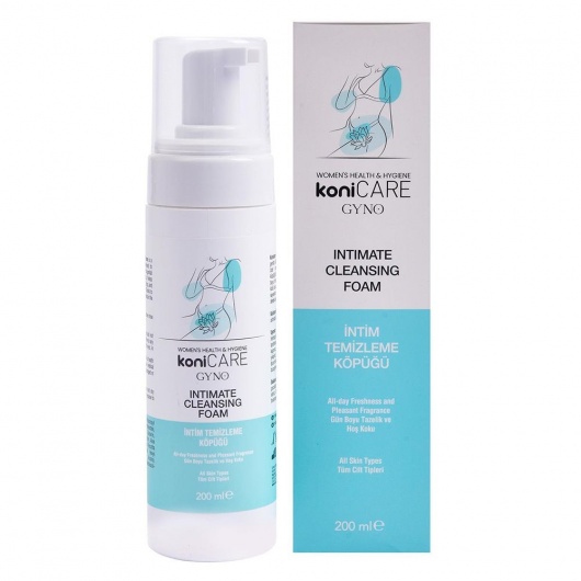 Пенка для интимной гигиены Konicare Gyno Intimate Cleasing Foam - 200 мл. - JoyDrops - купить с доставкой в Перми