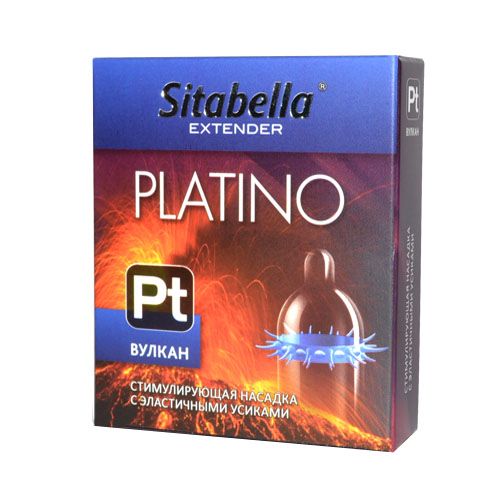 Стимулирующая насадка с усиками Platino  Вулкан - Sitabella - купить с доставкой в Перми