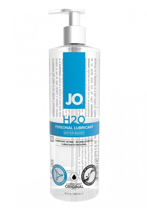 Лубрикант на водной основе JO Personal Lubricant H2O с дозатором - 480 мл. - System JO - купить с доставкой в Перми