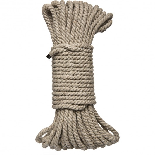 Бондажная пеньковая верёвка Kink Bind   Tie Hemp Bondage Rope 50 Ft - 15 м. - Doc Johnson - купить с доставкой в Перми