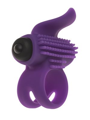 Эрекционное кольцо с подхватом мошонки и стимуляцией клитора Bullet Lastic Ring - Adrien Lastic - в Перми купить с доставкой