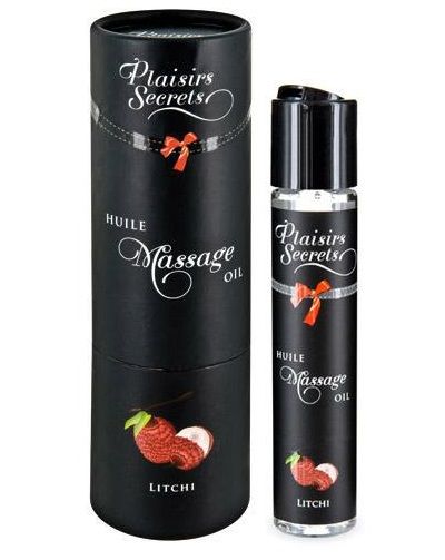 Массажное масло с ароматом личи Huile de Massage Gourmande Litchi - 59 мл. - Plaisir Secret - купить с доставкой в Перми