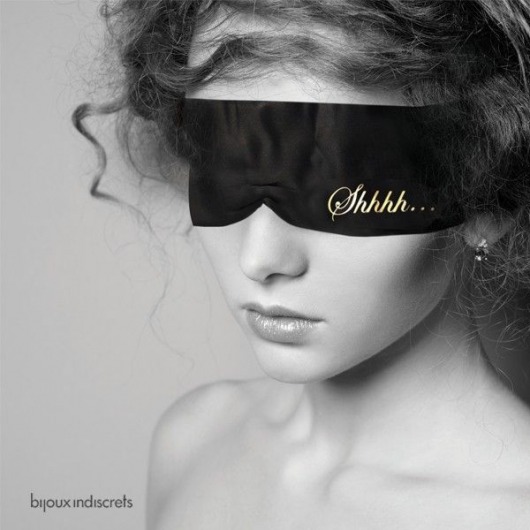 Маска-повязка на глаза Shhh Blindfold - Bijoux Indiscrets - купить с доставкой в Перми