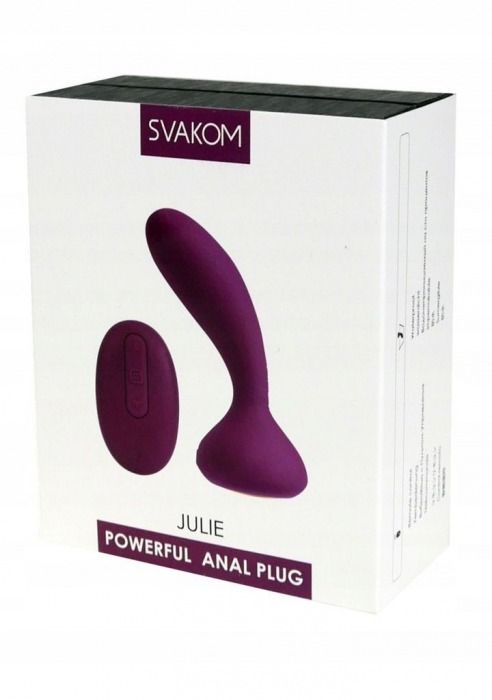 Фиолетовый массажёр простаты Julie Violet с вибрацией и пультом ДУ - Svakom - в Перми купить с доставкой