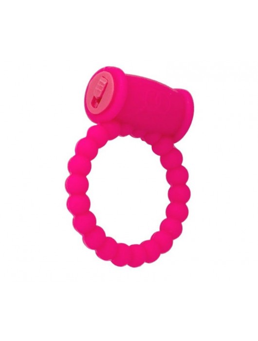 Розовое виброкольцо на пенис A-toys из силикона - A-toys - в Перми купить с доставкой