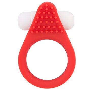 Красное эрекционное кольцо LIT-UP SILICONE STIMU RING 1 RED - Dream Toys - в Перми купить с доставкой