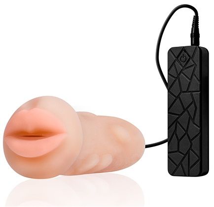 Мастурбатор-ротик с вибрацией REALSTUFF VIBRATING MASTURBATOR MOUTH - Dream Toys - в Перми купить с доставкой