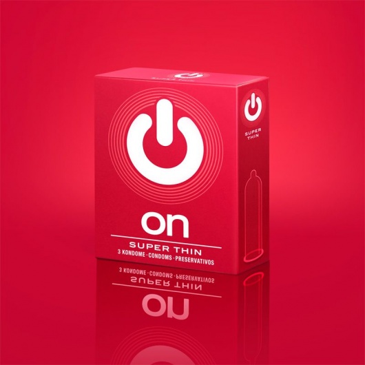 Супертонкие презервативы ON) Super Thin - 3 шт. - ON) - купить с доставкой в Перми