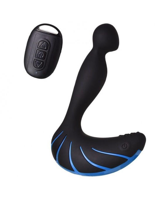 Чёрно-синий массажер простаты Erotist Third - Erotist Adult Toys - в Перми купить с доставкой